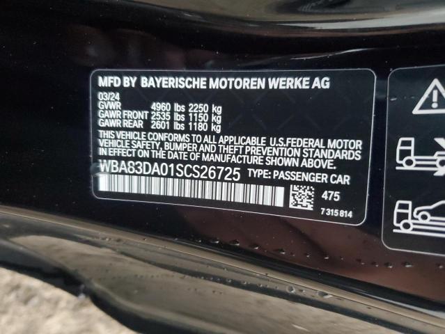 VIN WBA83DA01SCS26725 2025 BMW M4 no.13