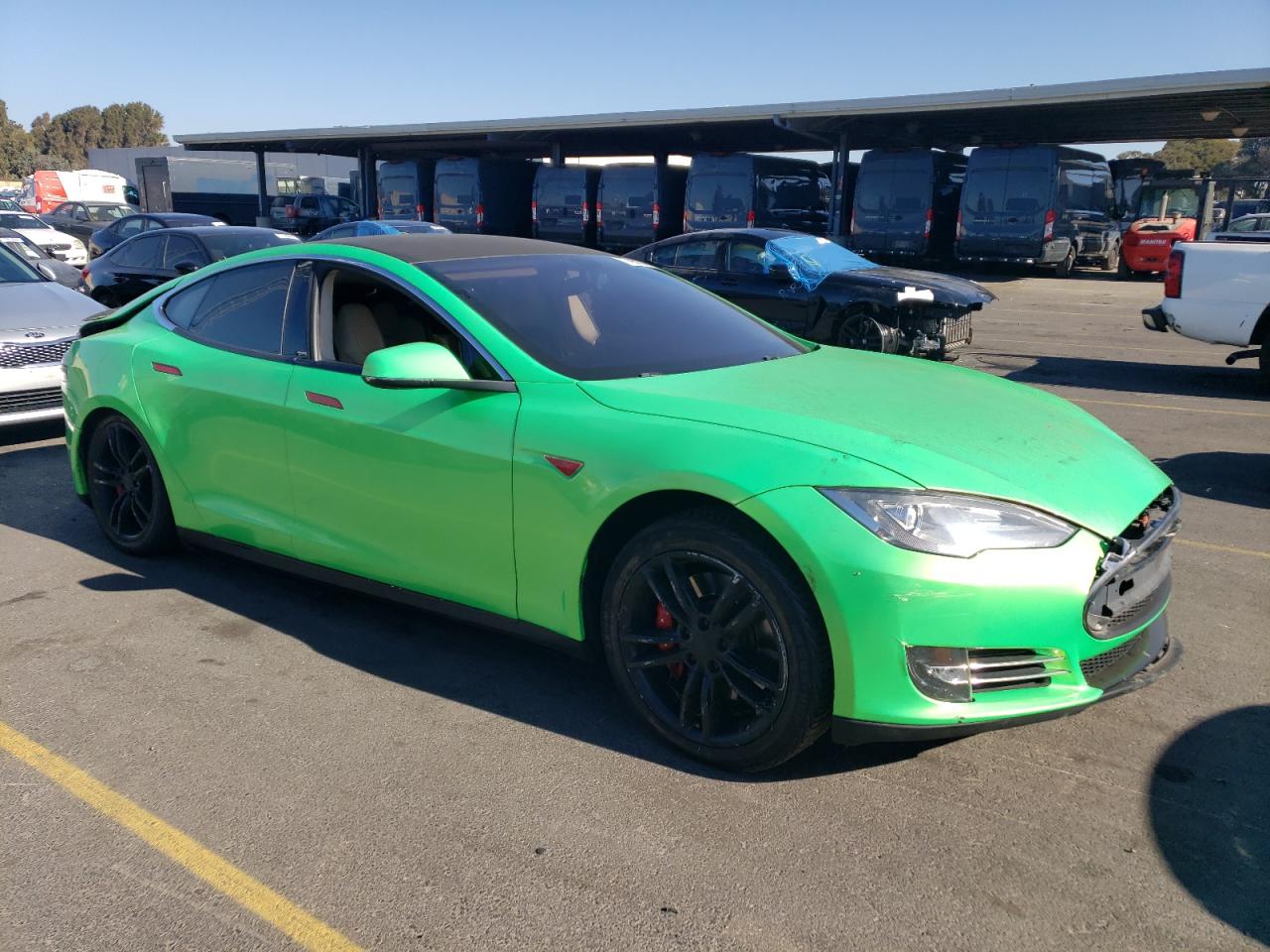 Lot #3029750254 2013 TESLA MODEL S