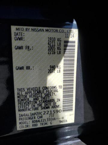 2015 NISSAN ALTIMA 2.5 - 1N4AL3AP2FC221590