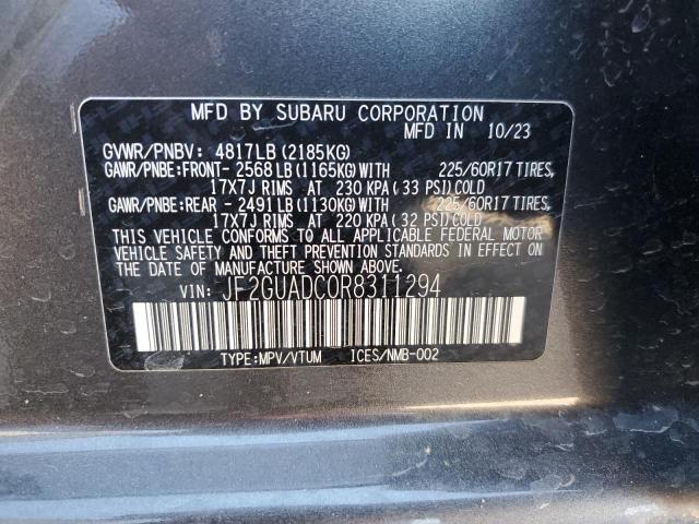 2024 SUBARU CROSSTREK - JF2GUADC0R8311294