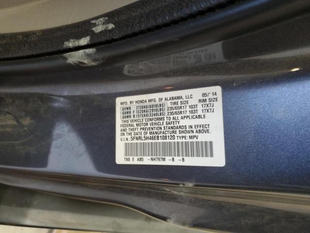 VIN 5FNRL5H46EB108120 2014 Honda Odyssey, EX no.13