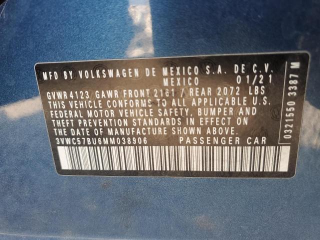 2021 VOLKSWAGEN JETTA S - 3VWC57BU6MM038906