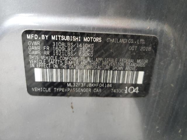 2019 MITSUBISHI MIRAGE G4 - ML32F3FJ8KHF04184