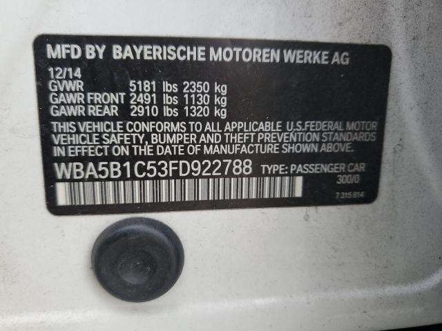 VIN WBA5B1C53FD922788 2015 BMW 5 Series, 535 I no.12