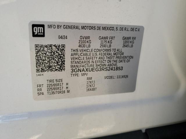 2024 CHEVROLET EQUINOX LT - 3GNAXUEG3RS241853