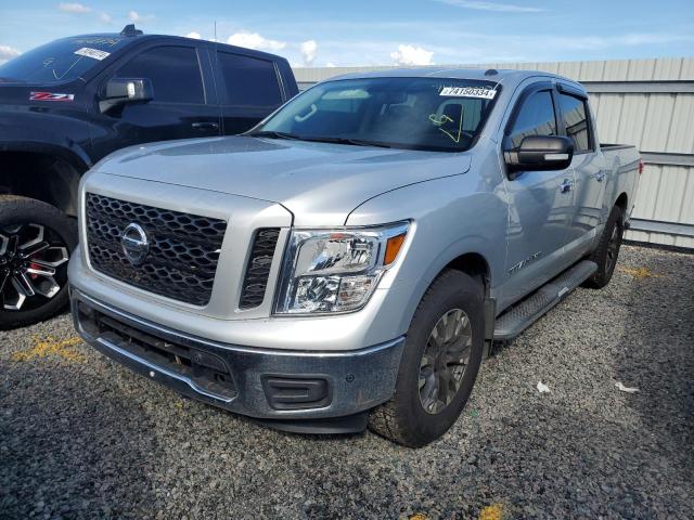 NISSAN TITAN PLAT 2019 silver  gas 1N6AA1E69KN501637 photo #1