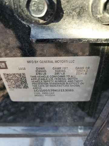 2019 CHEVROLET IMPALA PREMIER 1G1105S39KU113085
