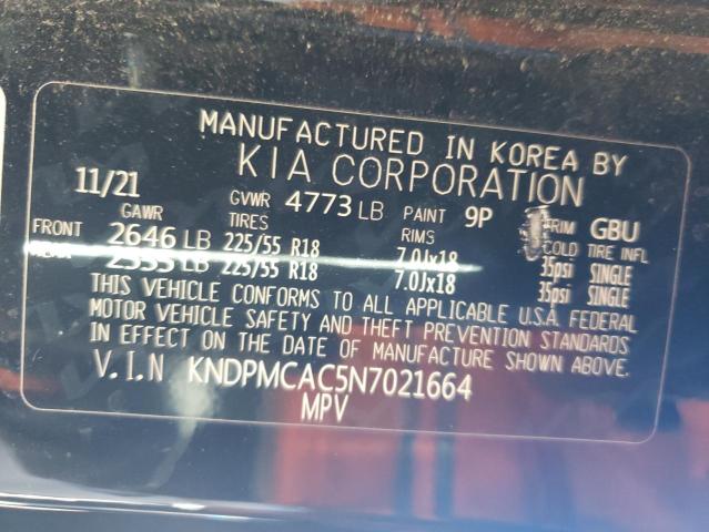 2022 KIA SPORTAGE L - KNDPMCAC5N7021664