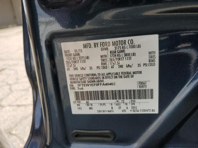 2015 FORD F150 SUPER - 1FTEW1EF0FFA40463