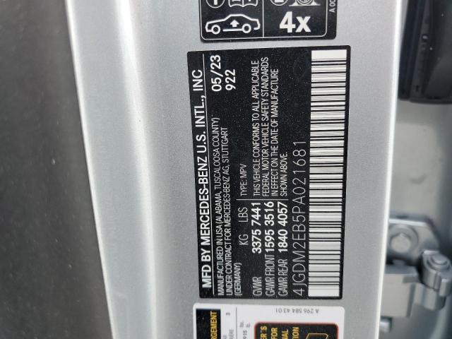 2023 MERCEDES-BENZ EQS SUV 45 4JGDM2EB5PA021681