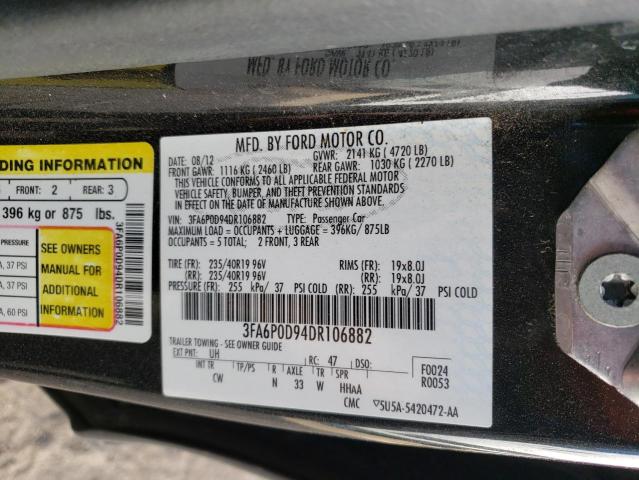 VIN 3FA6P0D94DR106882 2013 Ford Fusion, Titanium no.12