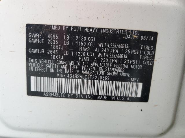 2015 SUBARU OUTBACK 2. - 4S4BSALC1F3220569