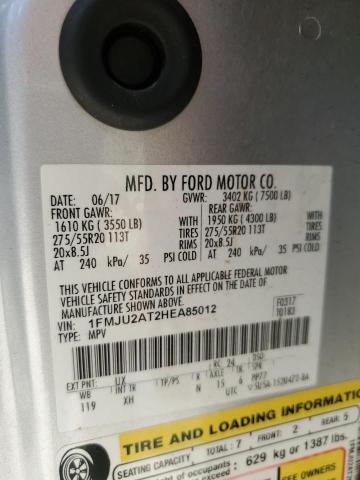2017 FORD EXPEDITION - 1FMJU2AT2HEA85012