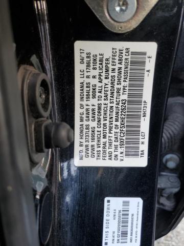 2017 HONDA CIVIC LX - 19XFC2F5XHE226243