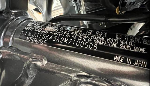 2021 SUZUKI DR-Z400 S JS1SK43A2M7100008