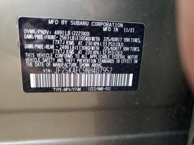 2022 SUBARU FORESTER P - JF2SKAEC9NH407952