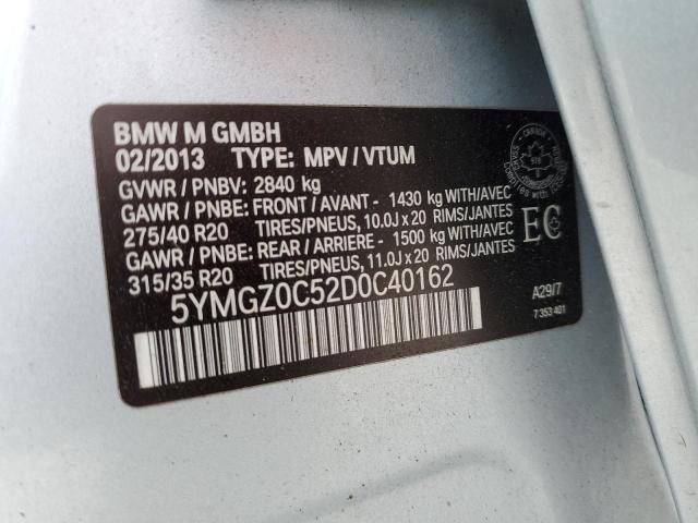 VIN 5YMGZ0C52D0C40162 2013 BMW X6 no.13