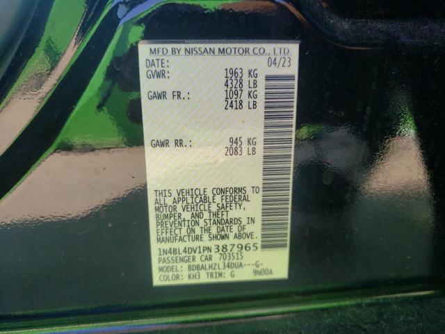 2023 NISSAN ALTIMA SV - 1N4BL4DV1PN387965