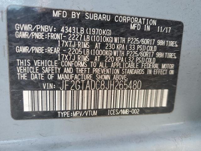 2018 SUBARU CROSSTREK - JF2GTADC8JH265480