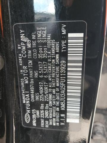2015 HYUNDAI TUCSON LIM - KM8JU3AG5FU113929