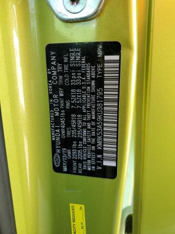 2019 HYUNDAI KONA ULTIM - KM8K53A59KU381795