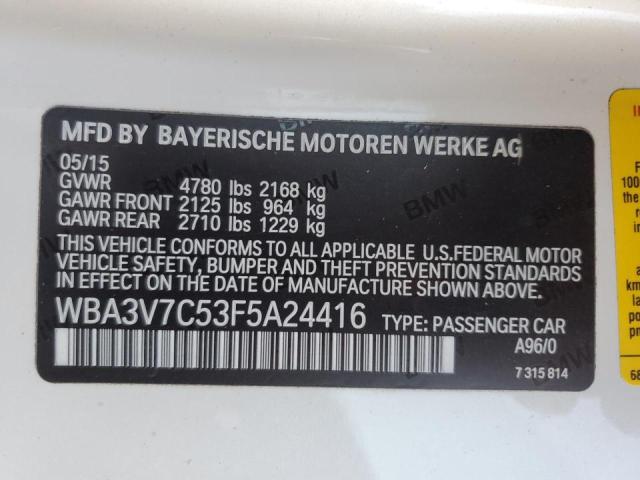 VIN WBA3V7C53F5A24416 2015 BMW 4 Series, 428 I Sulev no.12