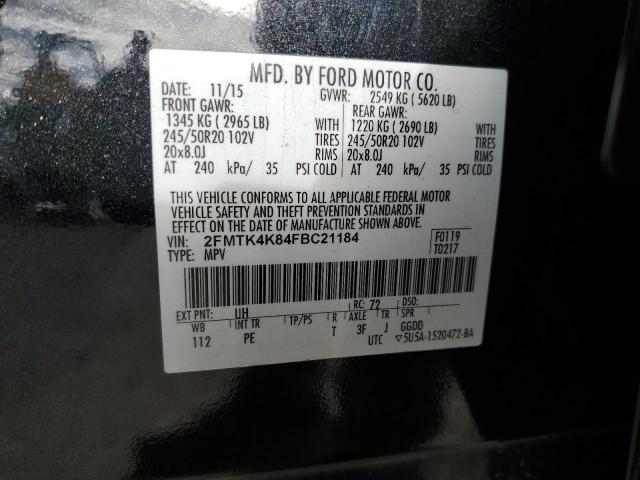 2015 FORD EDGE TITAN - 2FMTK4K84FBC21184