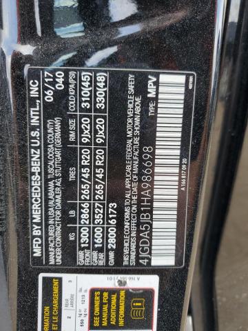 2017 MERCEDES-BENZ GLE 350 - 4JGDA5JB1HA986698