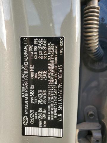 2022 HYUNDAI SANTA CRUZ - 5NTJA4AE9NH008645