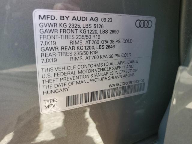 VIN WA1EECF33R1033120 2024 AUDI Q3 no.13