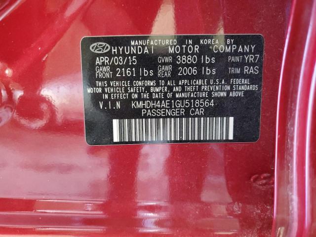 2016 HYUNDAI ELANTRA SE - KMHDH4AE1GU518564