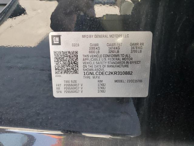 2019 CHEVROLET TAHOE POLI - 1GNLCDEC2KR310882