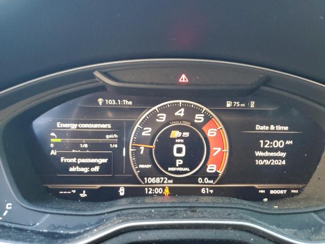 2018 AUDI S5 PRESTIG WAUC4CF50JA058382
