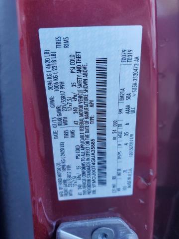 2016 FORD ESCAPE SE - 1FMCU0G74GUA35885