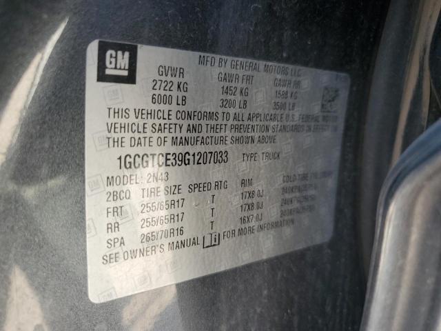2016 CHEVROLET COLORADO L - 1GCGTCE39G1207033