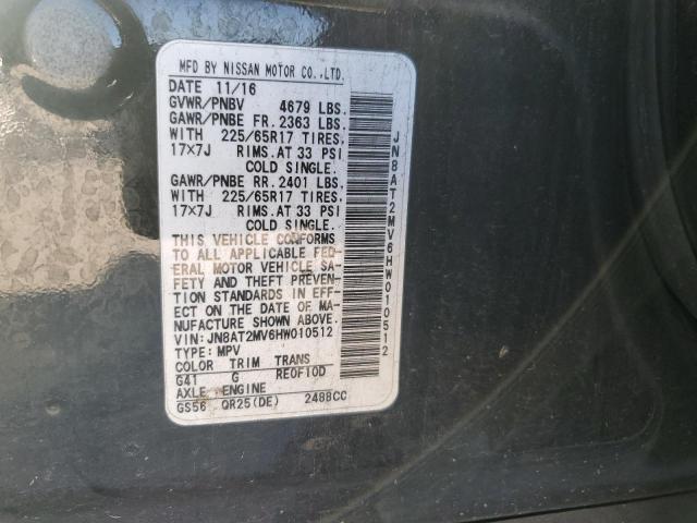 2017 NISSAN ROGUE S - JN8AT2MV6HW010512