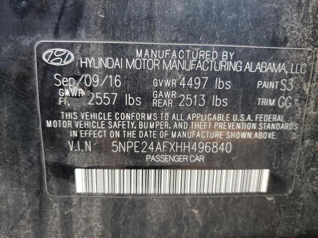 2017 HYUNDAI SONATA SE - 5NPE24AFXHH496840