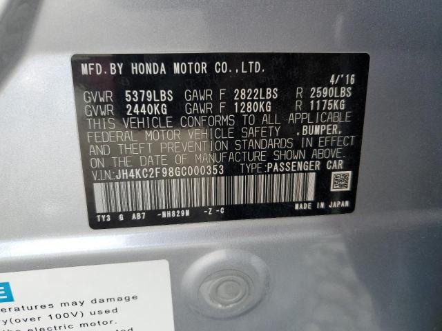 2016 ACURA RLX SPORT - JH4KC2F98GC000353