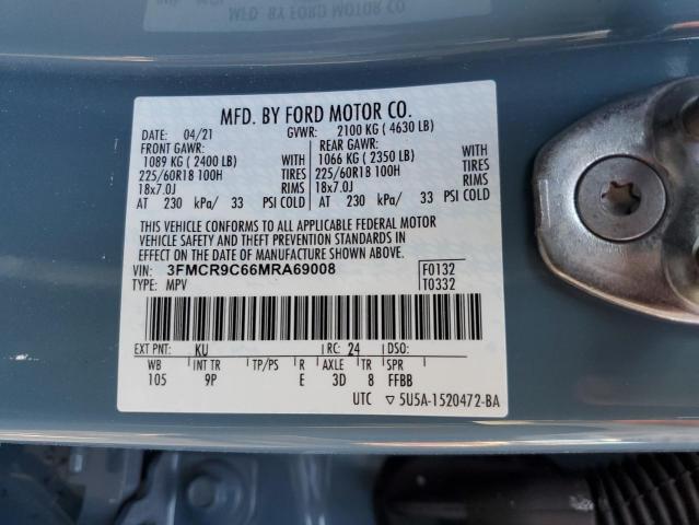 2021 FORD BRONCO SPO - 3FMCR9C66MRA69008