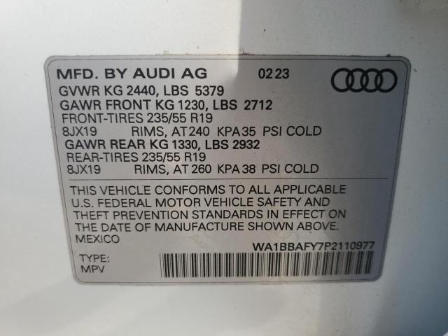 VIN WA1BBAFY7P2110977 2023 AUDI Q5 no.14