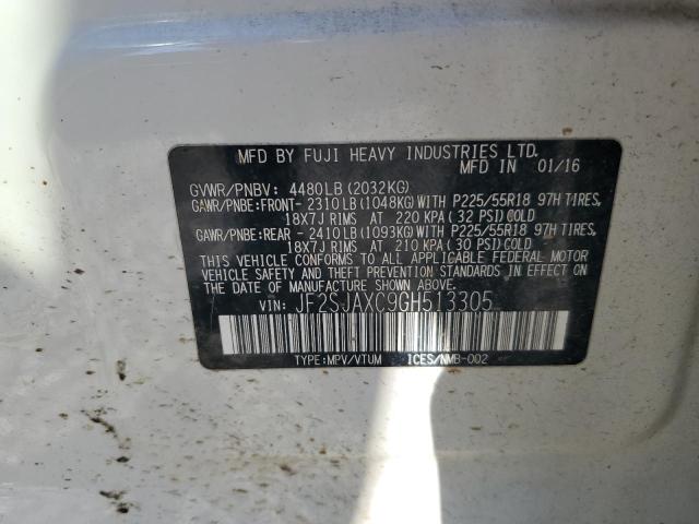 2016 SUBARU FORESTER 2 - JF2SJAXC9GH513305
