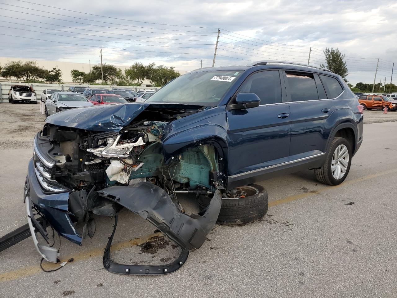 Lot #2956941911 2021 VOLKSWAGEN ATLAS SEL