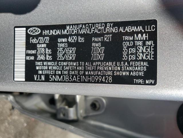 2022 HYUNDAI TUCSON SEL - 5NMJB3AE1NH099428