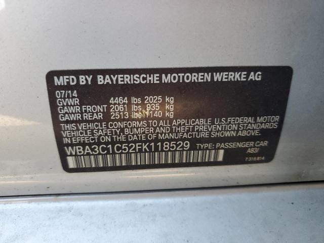 VIN WBA3C1C52FK118529 2015 BMW 3 SERIES no.12