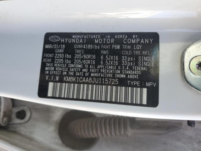 2018 HYUNDAI KONA SE - KM8K1CAA8JU115725
