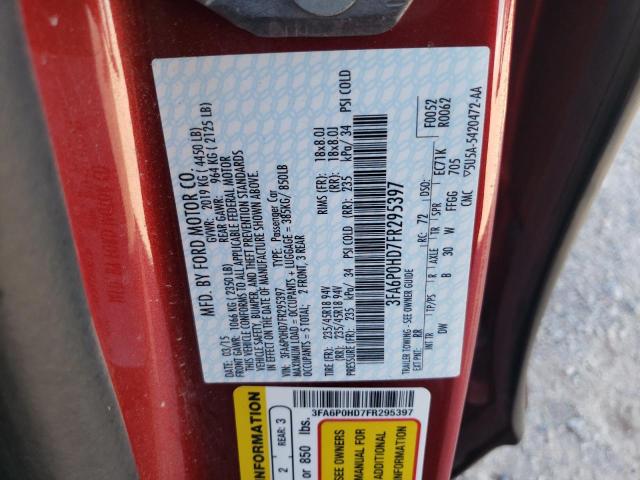 VIN 3FA6P0HD7FR295397 2015 Ford Fusion, SE no.13