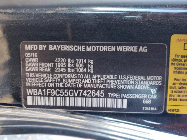 VIN WBA1F9C55GV742645 2016 BMW 2 SERIES no.12