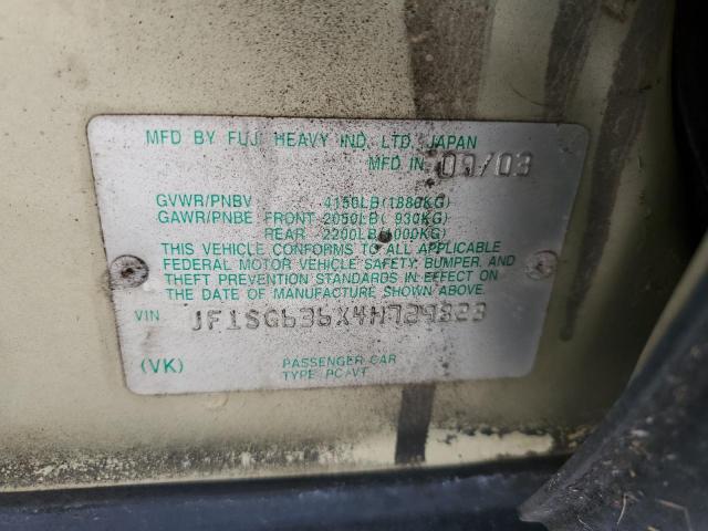 2004 SUBARU FORESTER 2 #3292353283