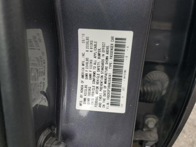 2017 HONDA ACCORD LX - 1HGCR2F36HA058041