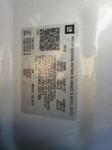 2019 CHEVROLET TRAX 1LT 3GNCJPSB5KL161765